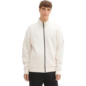 TOM TAILOR Denim Sweatshirt voor heren, 12906 - Wool White, S
