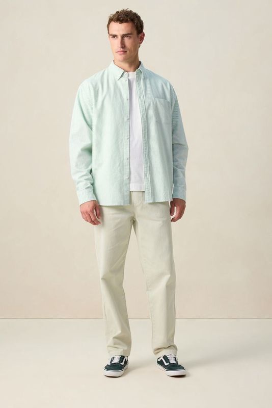 Sissy-Boy - Lichtgroen - Overhemd - Gestreept - Lange Mouwen