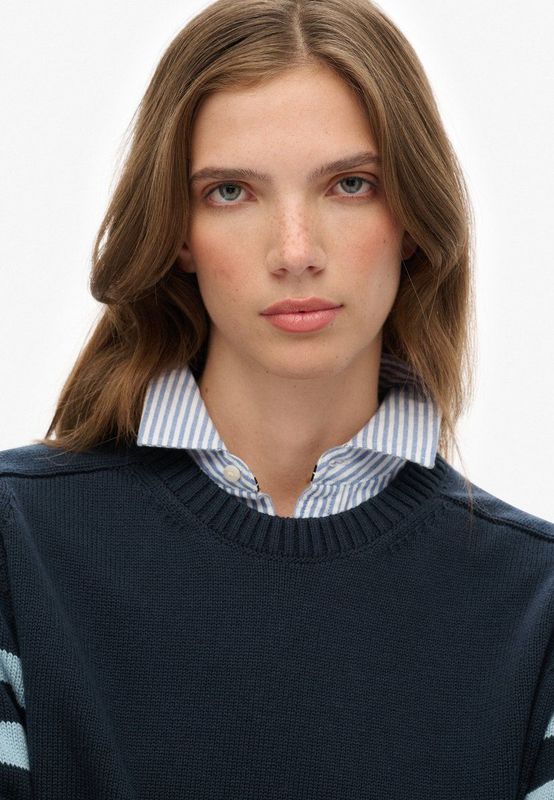 Superdry - Relaxed Stripe Knitted - Trui