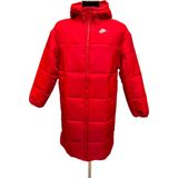 Nike - Lange Down Parka Jas - Rood - Dames - Polyester