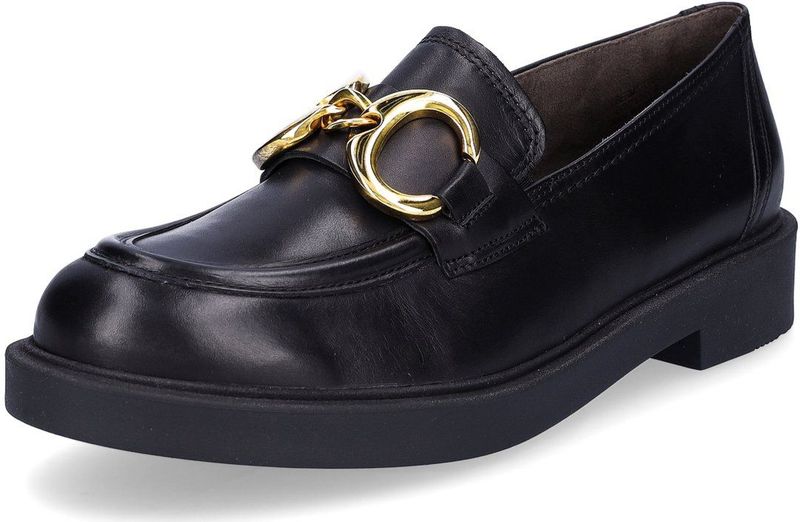 Paul Green - Instappers - Zwart - Glad Leer - Middelhoge Hak