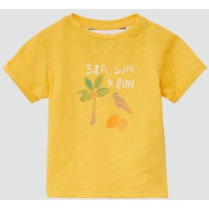 s.Oliver - T-Shirt - Katoenen Jersey - Met Print - Korte Mouwen