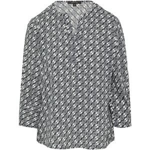 comma - Blouse - Crêpe - 3/4 Mouwen - V-hals