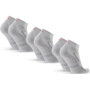 DANISH ENDURANCE - Dempende Sportsokken - Grijs - 3 pack