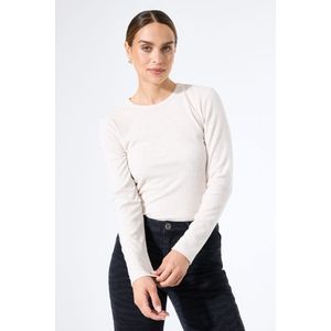 GARCIA - Effen T-shirt - Bruin - Lange Mouw