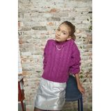 Indian Blue Jeans Meisjes trui gebreid - Bessen roze