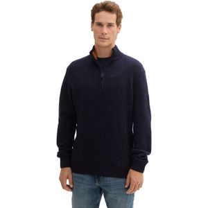 TOM TAILOR heren trui, 36942 - Navy Melange Multi Neps, XXL