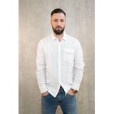 REPLAY - Hemd - Wit - Linnen