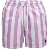 Björn Borg - Swimshort Sylvester - Wit/lila - Zwembroek - Verticale Strepen