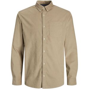 JACK & JONES Heren JJECLASSIC Corduroy Shirt LS SN, Crockery, L, Crockery., L