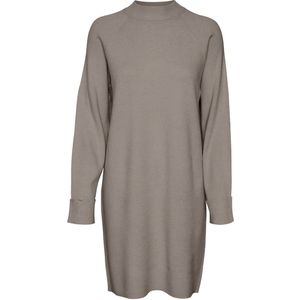 Vero Moda Vmgold mix ls highneck abk dress ga taupe