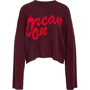 Noisy may Trui Nmshyla L/s O-neck Knit Fwd Dd 27034683 Windsor Wine/racing Dames Maat - M