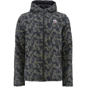 JOTT - BERGEN PRINT - Reversible Jas - Groen - 100% Poliamide - Acolchada
