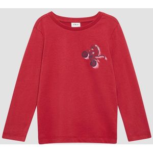 T-shirt - Regular-fit - Katoenen Jersey - Lange Mouwen