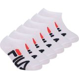 Fila - Sneakersokken - Wit - Set van 6 Paar - Anatomisch Vormgegeven