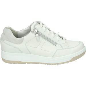 Durea - 6281 K - Damessneakers - Wit - Leer - K-breedte - Uitneembaar Voetbed