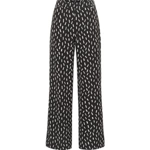 DreiMaster - Stof Broek - Zwart en Wit - Dames