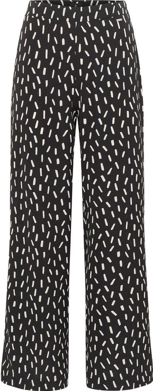 DreiMaster - Stof Broek - Zwart en Wit - Dames