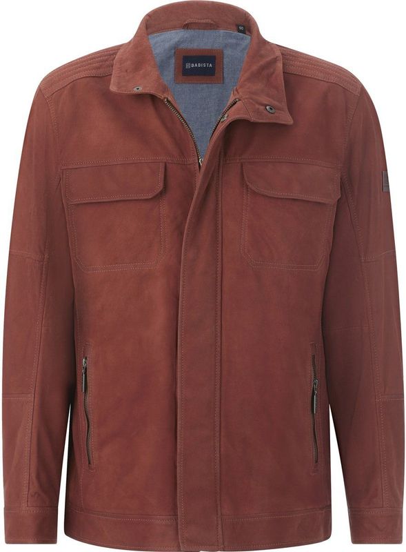 Babista - Leren Jack - Donkoranje