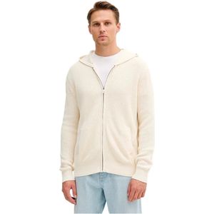 Guess - Rits-Trui - Wit - Herenmode - 100% Katoen