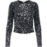 Only T-shirt Onlcatina Ls Sequins Top Wvn 15358382 Silver Dames Maat - M