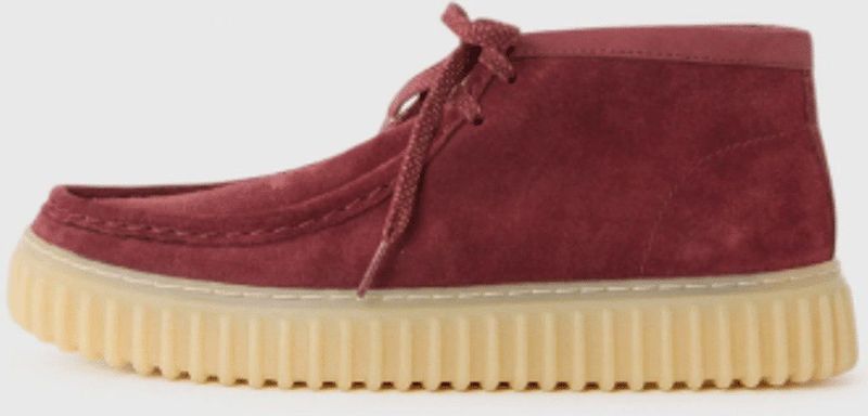 Clarks - Torhill Hi - Leren Enkellaarsjes - Kastanjebruin - Casual