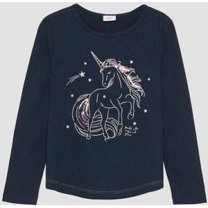 T-shirt - Lange Mouwen - Kinderen - Regular Fit - Glitterprint