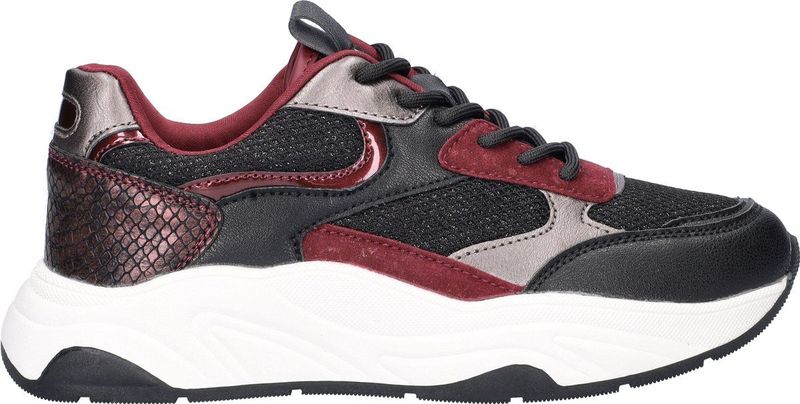 Nelson - Dames Sneaker - Chunky - Imitatieleer en Textiel