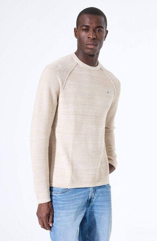 GARCIA - Gebreide Trui - Bruin - Regular Fit