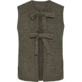 PIECES - PCSilly - Gebreide Bodywarmer - Chocoladebruin