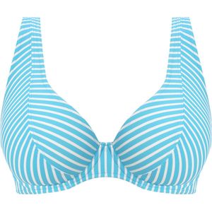 Freya - Jewel Cove - Dames Zwemkleding Top - Stripe Turquoise