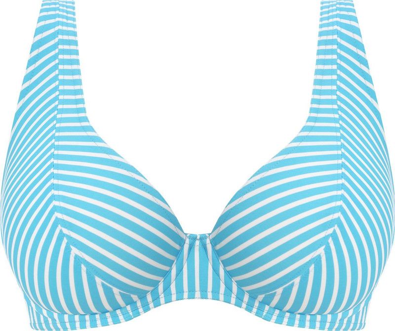 Freya - Jewel Cove - Dames Zwemkleding Top - Stripe Turquoise