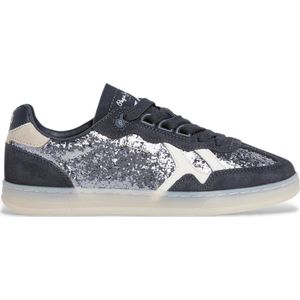Pepe Jeans - PLS000012 - Leren Sneakers - Zwart - Casual