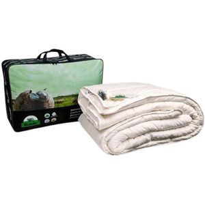 Dekbed - Wol - Puur Natuur - 4-seizoenen - Warmteklasse 3+4 - Tijk Perkal Katoen - Vulling 100% Scheerwol