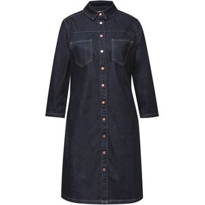 Street one - Dames jurk - Maat 38 - Vrouwen - MARINE - katoen