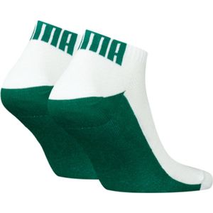 Puma Sneakersokken Heren Back Logo 2-pack Retro Groen-39/42