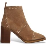 Alpe - Camden - Leren Enkellaarsjes - Taupe - 7 cm Hakhoogte