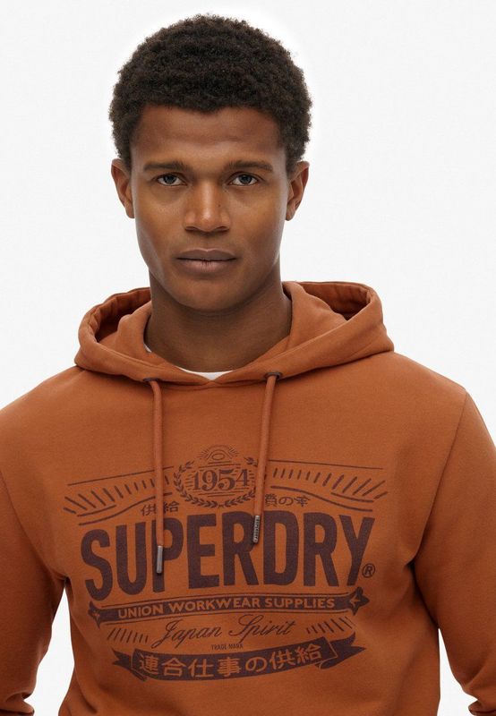 Superdry - Heritage Brand hoodie met relaxte pasvorm - Heren - Hoodies