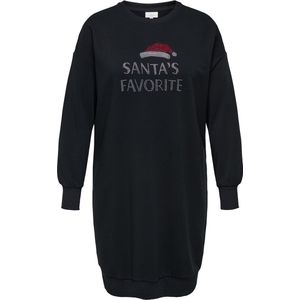 ONLY CARMAKOMA - CARSANTA XMAS L/S O-NECK SWEAT DRESS JRS - Dames - Mini jurken