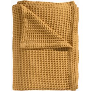 Heckettlane - Wafel-Sprei - Bedsprei 1 Persoons - 180x260 - Geel