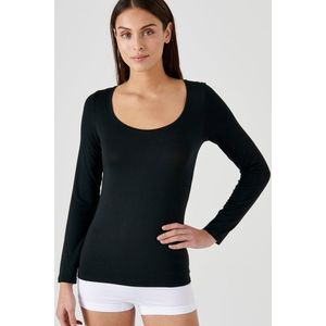 Damart - T-shirt met lange mouwen Thermolactyl Sensitive onzichtbaar - Dames - Zwart - 34-36 (XS)