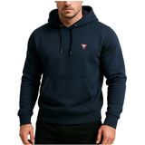 Guess - Hoodie - Blauw - Heren