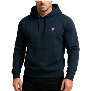 Guess - Hoodie - Blauw - Heren