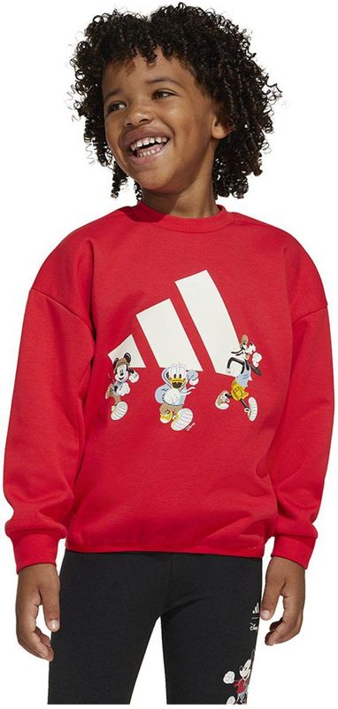 Adidas X Disney Mickey Mouse Sweatshirt Rood 12-24 Months Jongens,Meisjes