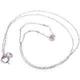 Christian - Miniatuur Ketting - Wit Goud - Zirkonia - 45 cm