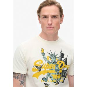 Superdry - New York Grafisch T-shirt - Wit - Heren
