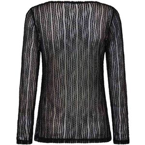 Co'Couture - BarbCC O-Neck Blouse - Zwart - Mesh Top
