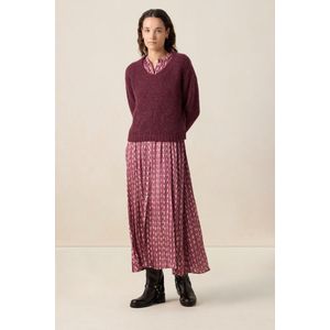 Sissy-Boy - Donkerrode trui met V-hals