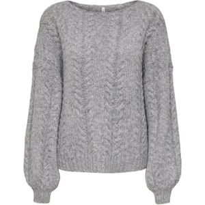 Only - Onlida Life - Trui - Lichtgrijs Melange - Dames