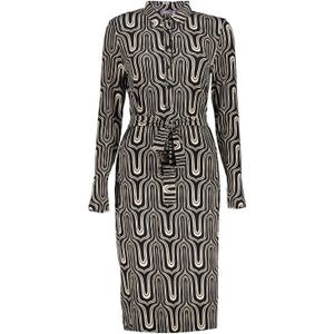 Geisha - 47551-60 - Cocktailjurk - Zwart - Lange Mouw